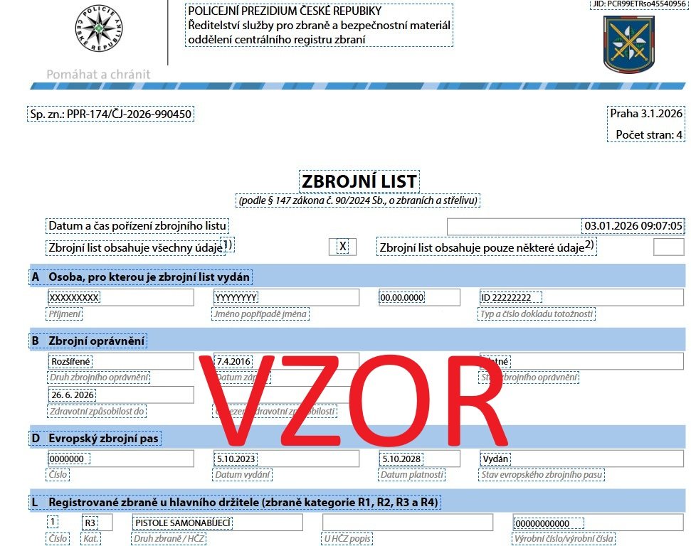       
          Přípravné kurzy na získání zbrojniho oprávnění dříve zbrojního průkazu
      